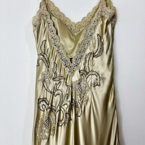 Sue Wong Nocturne Silk Beaded Lace Formal Maxi Gown Mermaid Women’s 8 - Picture 6 of 16